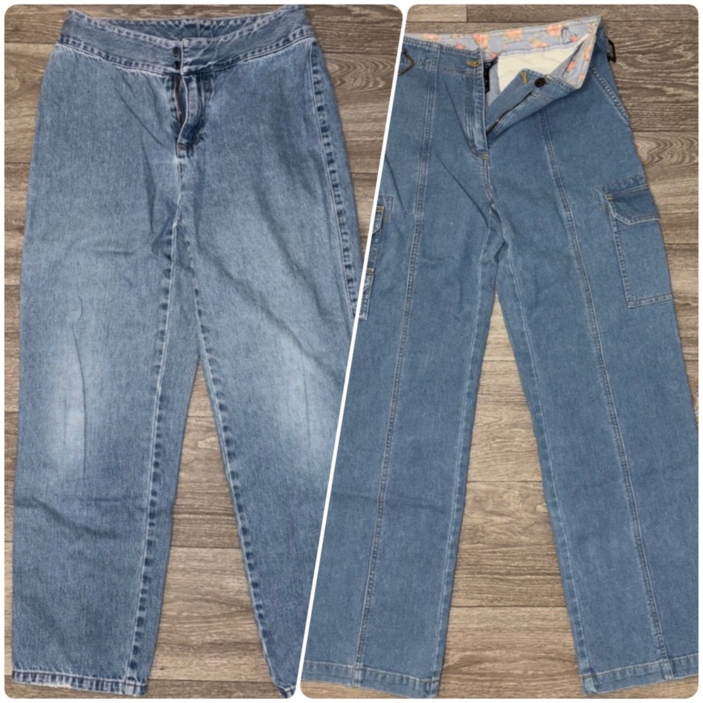 2 Pairs, 4P EUC Denim Jeans. Jones New York & Liz Claiborne